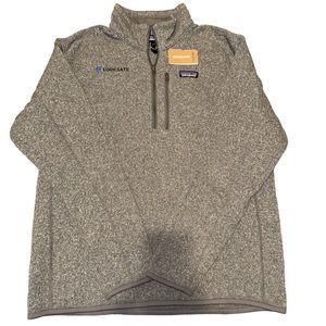 Patagonia Men's Better Sweater 1/4 Zip Fleece Pullover Size Large Grey Knit New